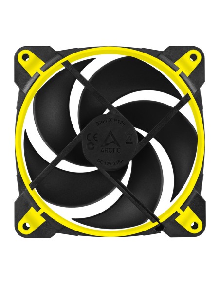 ARCTIC BioniX P120 Carcasa del ordenador Enfriador 12 cm Negro, Amarillo