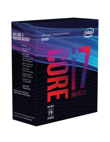 Intel Core i7-8700K procesador 3,7 GHz 12 MB Smart Cache Caja