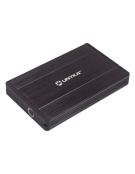 UNYKAch 25201 Caja de disco duro (HDD) Negro 2.5"