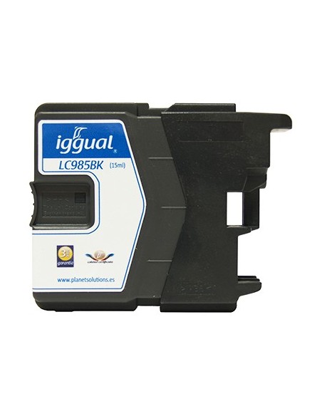 iggual Cartucho Reciclado Brother LC985BK Negro