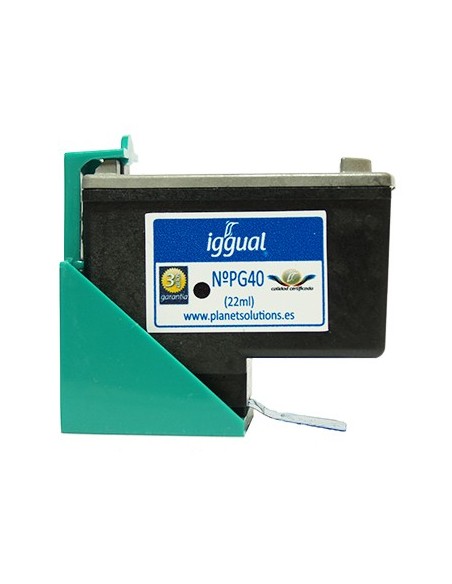 iggual Cartucho Reciclado Canon PG-40 Negro