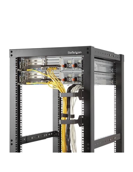 StarTech.com Anilla Pasacables en D Multi-Direccional para Gestión de Cableado en Armarios Racks - 6x10cm