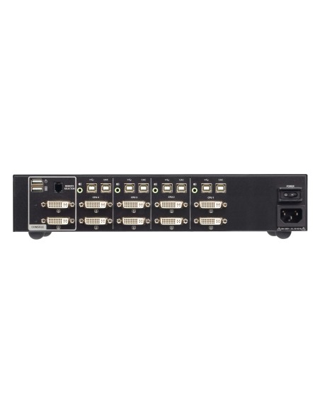 ATEN Switch KVM de seguridad avanzada DVI dual display USB de 4 puertos con CAC (compatible con PSD PP v4.0)