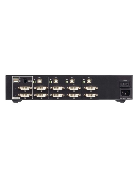ATEN Switch KVM de seguridad avanzada DVI dual display USB de 4 puertos (compatible con PSD PP v4.0)