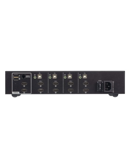 ATEN Switch KVM de seguridad avanzada HDMI dual display USB de 4 puertos (compatible con PSD PP v4.0)