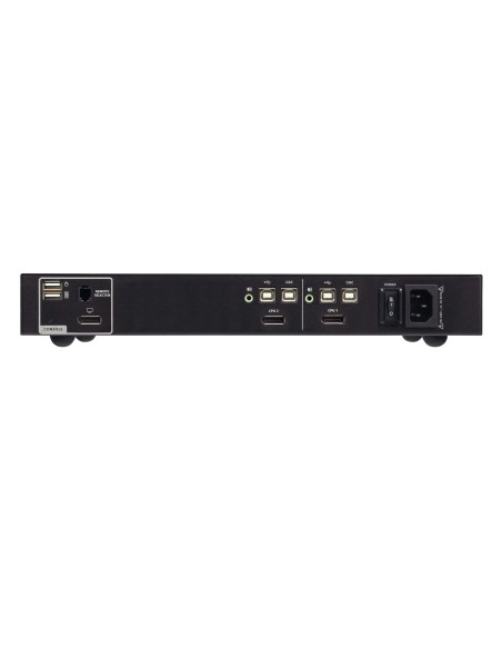 ATEN Switch KVM de seguridad avanzada DisplayPort USB de 2 puertos con CAC (compatible con PSD PP v4.0)