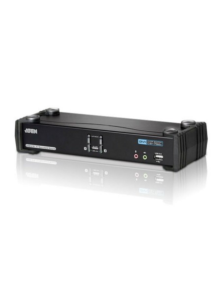 ATEN Switch KVMP™ DVI Audio dual link (7.1 canales) USB de 2 puertos