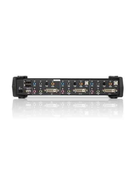 ATEN Switch KVMP™ DVI Audio dual link (7.1 canales) USB de 2 puertos