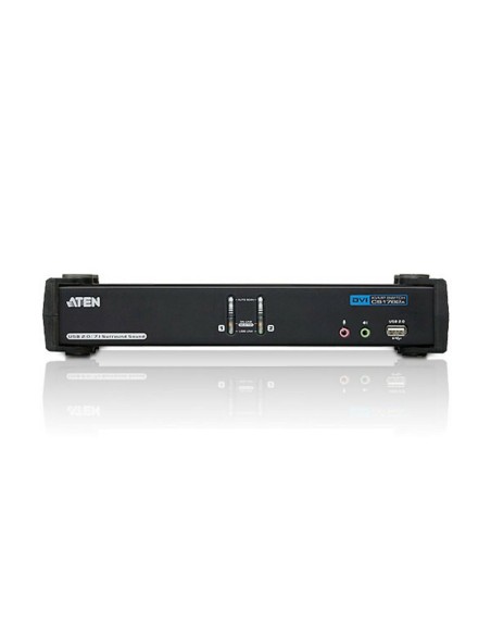 ATEN Switch KVMP™ DVI Audio dual link (7.1 canales) USB de 2 puertos