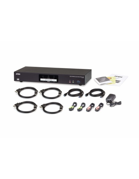 Aten CS1942DP-AT-G interruptor KVM Negro