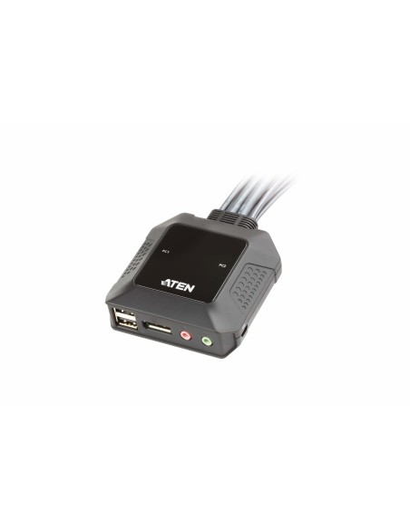 Aten CS22DP-AT interruptor KVM Negro