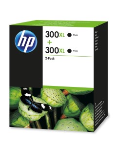 HP Pack de 2 cartuchos tinta original 300XL alta capacidad negro