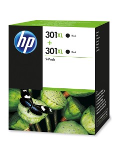 HP 301XL cartucho de tinta 2 pieza(s) Original Alto rendimiento (XL) Negro