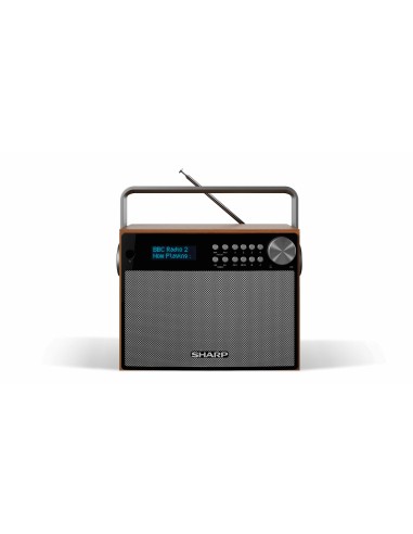 Sharp DR-P350 radio Portátil Digital Negro, Madera