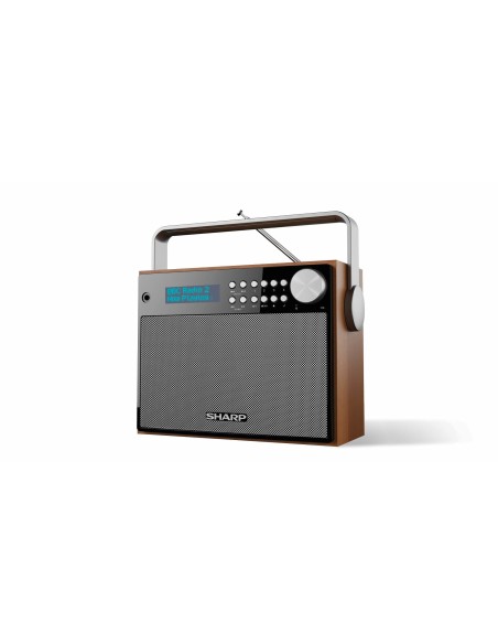 Sharp DR-P350 radio Portátil Digital Negro, Madera
