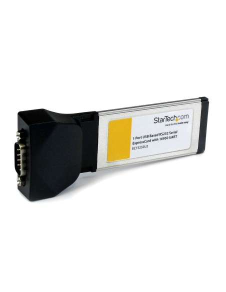 StarTech.com Tarjeta Adaptadora ExpressCard 34 de 1 Puerto Serie DB9 UART 16950 RS232 Express Card 34mm - Basada en USB