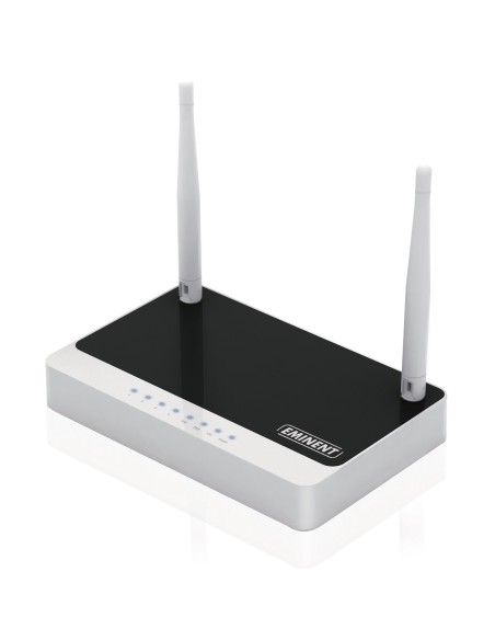 Eminent EM4544 router inalámbrico Ethernet rápido Negro, Blanco