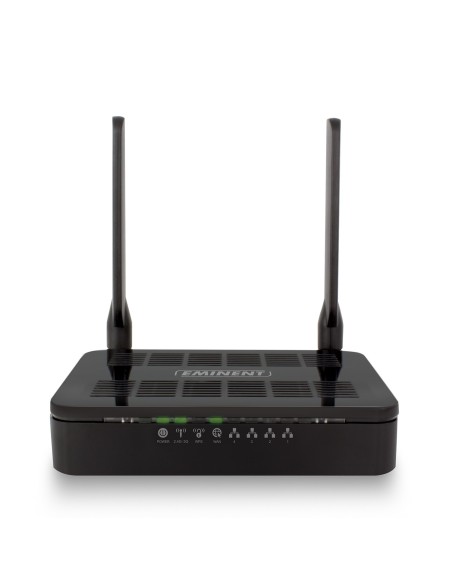 Eminent EM4710 router inalámbrico Doble banda (2,4 GHz   5 GHz) Gigabit Ethernet Negro