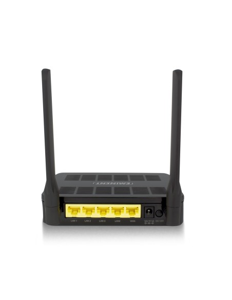Eminent EM4710 router inalámbrico Doble banda (2,4 GHz   5 GHz) Gigabit Ethernet Negro