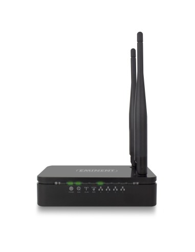 Eminent EM4700 router inalámbrico Banda única (2,4 GHz) Ethernet rápido Negro
