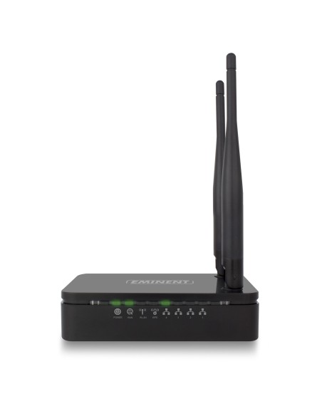 Eminent EM4700 router inalámbrico Banda única (2,4 GHz) Ethernet rápido Negro