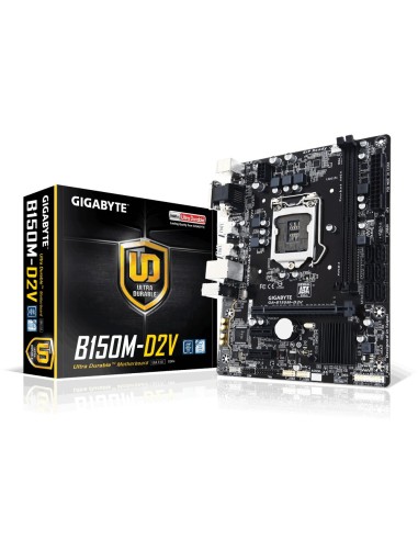 Gigabyte GA-B150M-D2V placa base Intel® B150 LGA 1151 (Zócalo H4) micro ATX