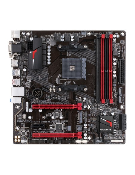 Gigabyte GA-AB350M-Gaming 3 AMD B350 Zócalo AM4 micro ATX
