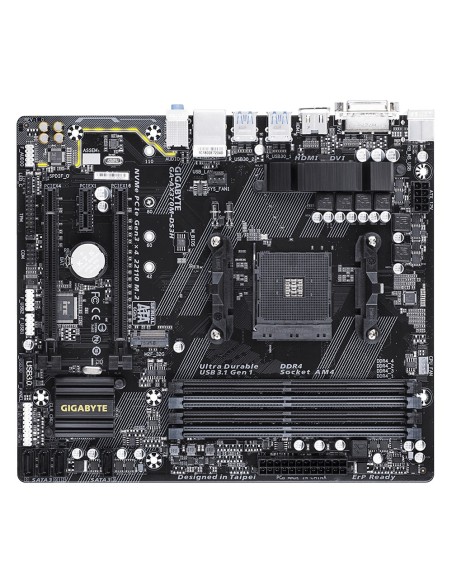 Gigabyte GA-AX370M-DS3H placa base AMD X370 Zócalo AM4 micro ATX