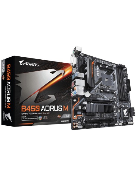 Gigabyte B450 AORUS M (rev. 1.0) AMD B450 Zócalo AM4 micro ATX