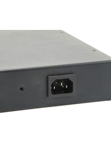 LevelOne Switch Gigabit Ethernet Websmart de 24 puertos, 4 Ports SFP RJ45 Combo