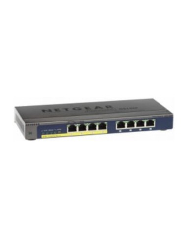 Netgear GS108PP No administrado Gigabit Ethernet (10 100 1000) Negro Energía sobre (PoE)