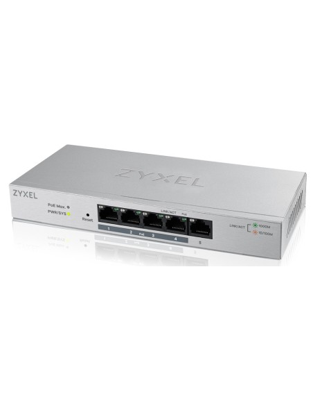 ZyXEL GS1200-5HP Gestionado Gigabit Ethernet (10 100 1000) Gris Energía sobre (PoE)