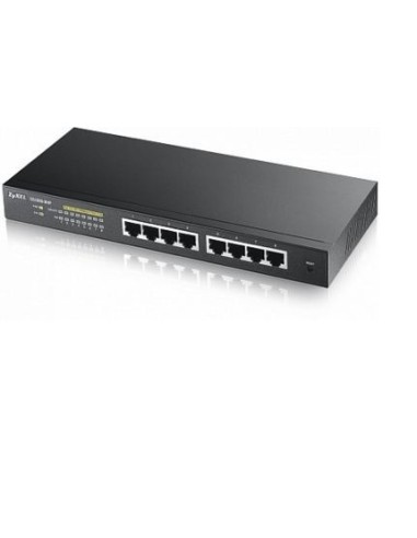 Zyxel GS1900-8HP Gestionado L2 Gigabit Ethernet (10 100 1000) Energía sobre Ethernet (PoE) Negro