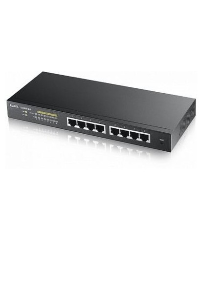 Zyxel GS1900-8HP Gestionado L2 Gigabit Ethernet (10 100 1000) Energía sobre Ethernet (PoE) Negro