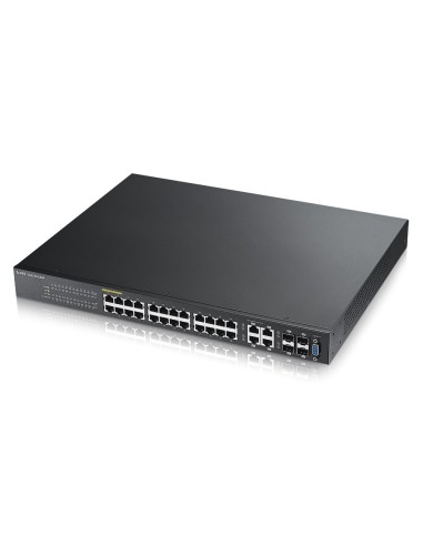 Zyxel GS2210-24 Gestionado L2 Fast Ethernet (10 100) Negro Energía sobre (PoE)