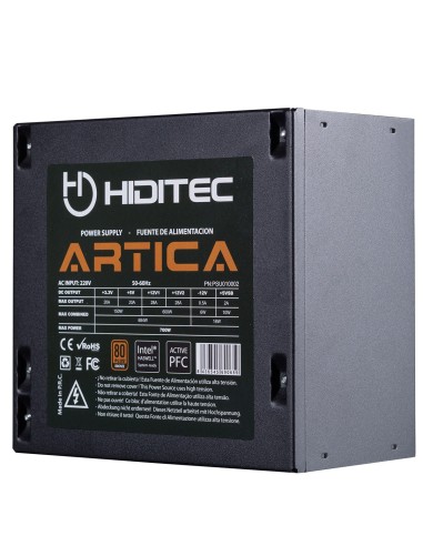 Hiditec Artica unidad de fuente de alimentación 700 W 20+4 pin ATX ATX Negro