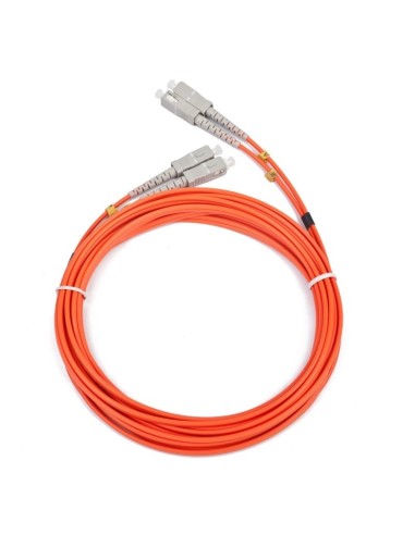 iggual IGG311509 cable de fibra optica 5 m OM2 2x SC Naranja