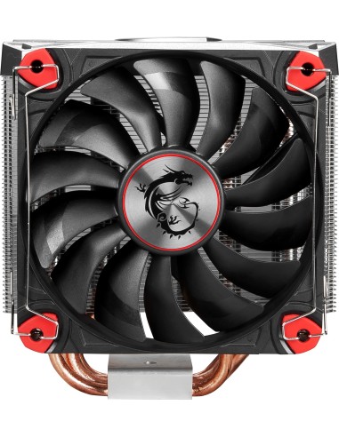 MSI Core Frozr S Conjunto de chips Enfriador 12 cm Negro, Rojo, Acero inoxidable