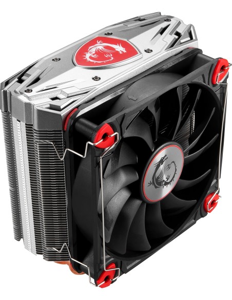 MSI Core Frozr S Conjunto de chips Enfriador 12 cm Negro, Rojo, Acero inoxidable