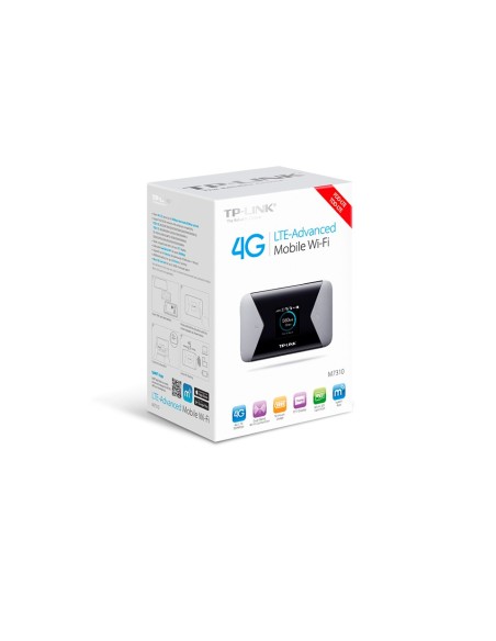 TP-LINK M7310 equipo de red 3G UMTS Wifi USB Negro, Gris
