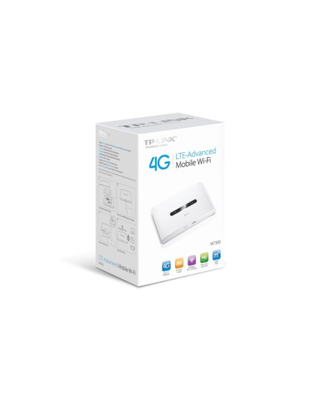 TP-LINK M7300 V3 router inalámbrico Doble banda (2,4 GHz   5 GHz) 3G 4G Blanco