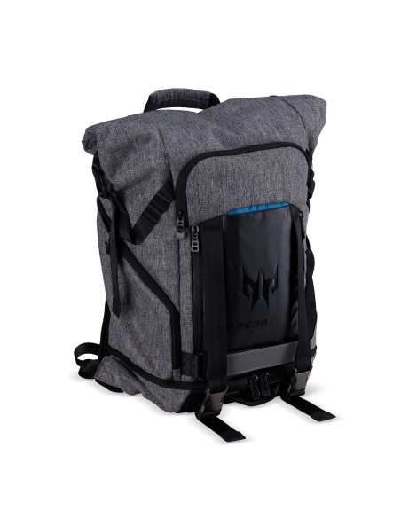 Acer Predator PBG6A1 mochila Poliéster Negro   Gris