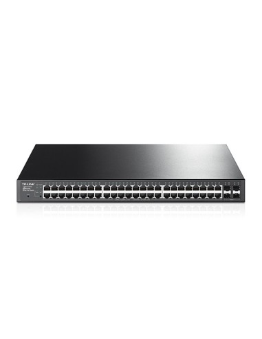 TP-LINK T1600G-52PS switch Gestionado L2+ Gigabit Ethernet (10 100 1000) Energía sobre Ethernet (PoE) 1U Negro