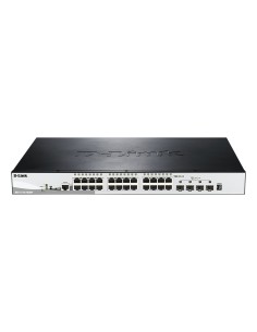 D-Link DGS-1510-28XMP switch Gestionado L2 L3 Gigabit Ethernet (10 100 1000) Energía sobre Ethernet (PoE) Negro, Gris