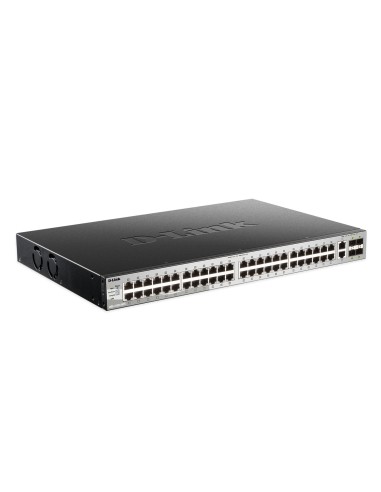 D-Link DGS-3130-54TS Gestionado L3 Gigabit Ethernet (10 100 1000) Negro, Gris