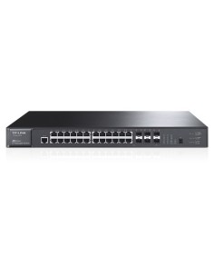 TP-LINK T3700G-28TQ switch Gestionado L3 Gigabit Ethernet (10 100 1000) Negro 1U