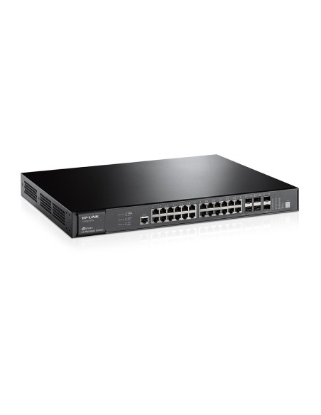 TP-LINK T3700G-28TQ switch Gestionado L3 Gigabit Ethernet (10 100 1000) Negro 1U