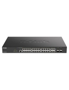 D-Link DGS-2000-28P switch Gestionado L2 L3 Gigabit Ethernet (10 100 1000) Energía sobre Ethernet (PoE) 1U Negro