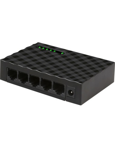 iggual FES500 No administrado Fast Ethernet (10 100) Negro
