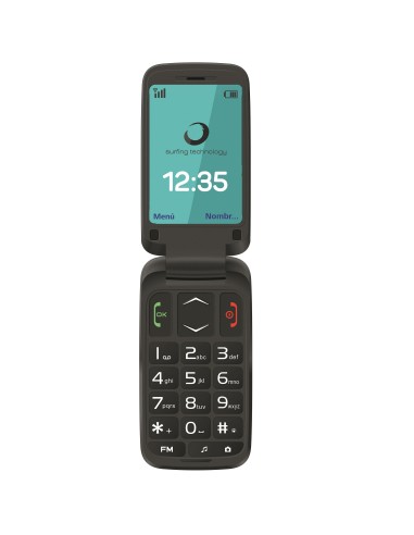 Brigmton BTM-5FLIP teléfono móvil 6,1 cm (2.4") 91 g Negro Teléfono básico